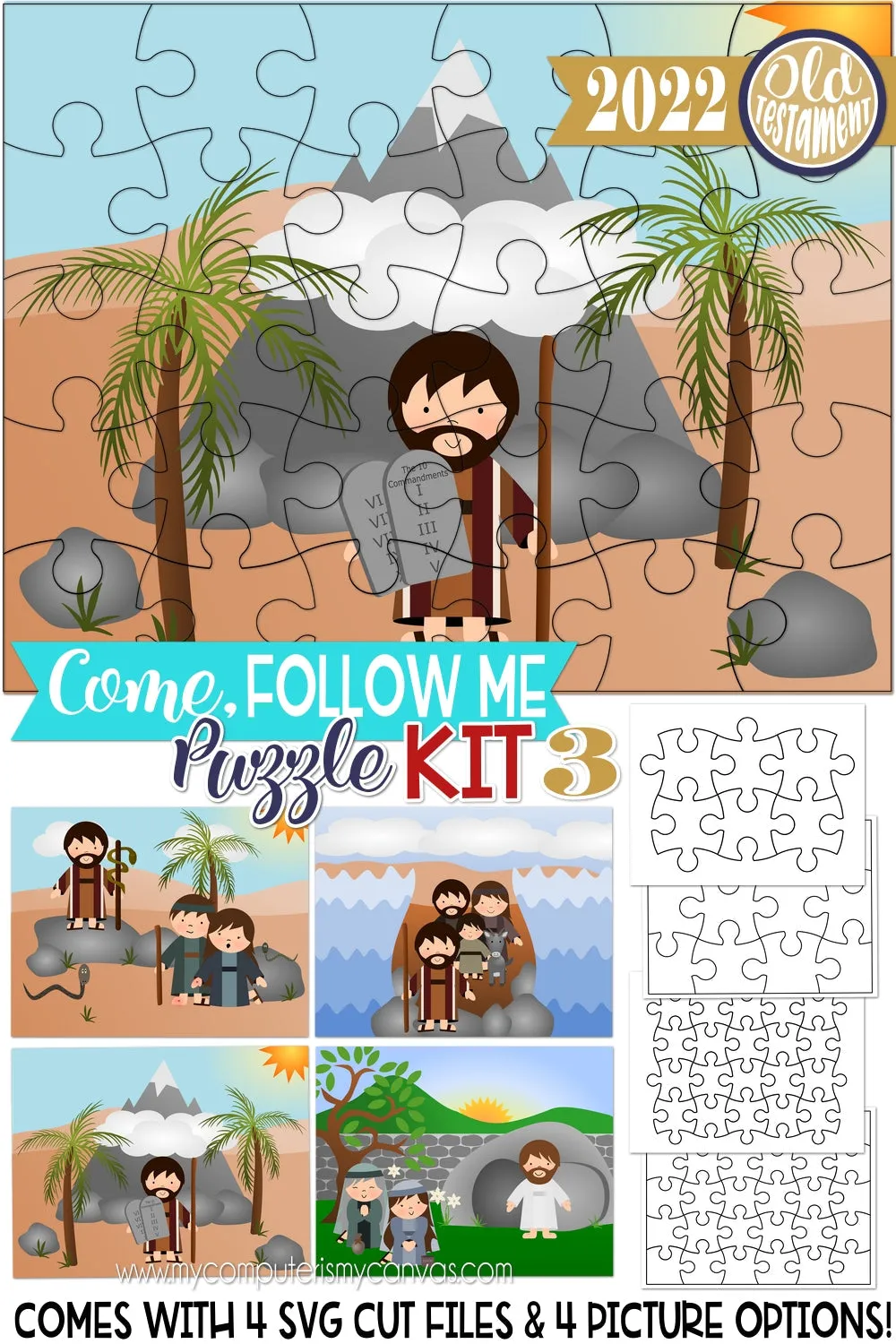 2022 CFM Old Testament Puzzle Cut Collection {KIT 3} PRINTABLE