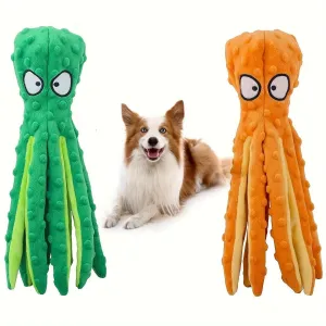 2pcs Octopus Design Dog Toys - Large, Durable Chew & Play