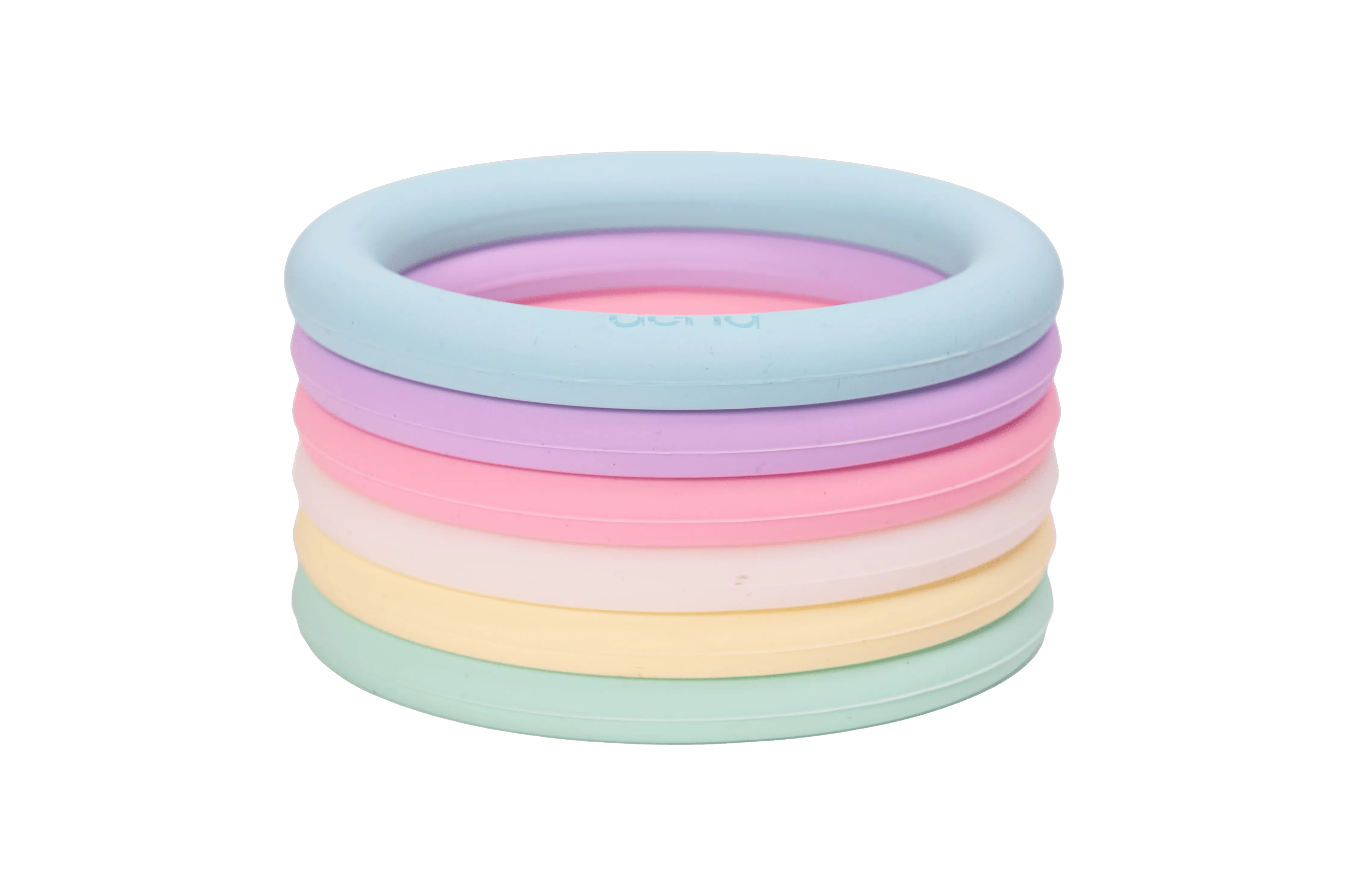 6 Silicone Teething Rings