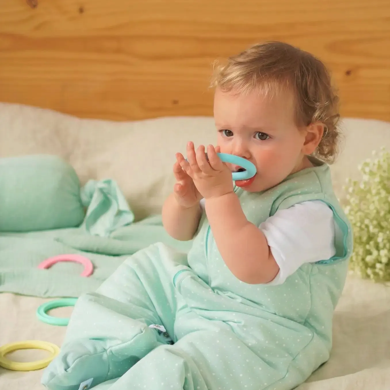 6 Silicone Teething Rings