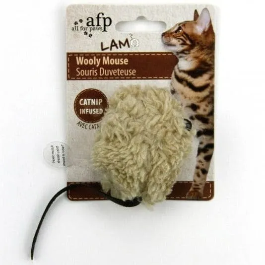 AFP Lamb Wooly Mouse Electronic Sound Cat Toy