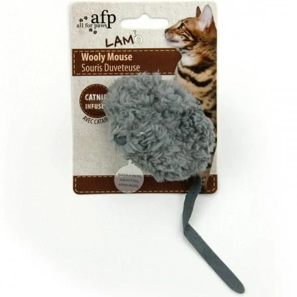 AFP Lamb Wooly Mouse Electronic Sound Cat Toy