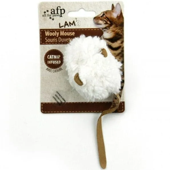 AFP Lamb Wooly Mouse Electronic Sound Cat Toy