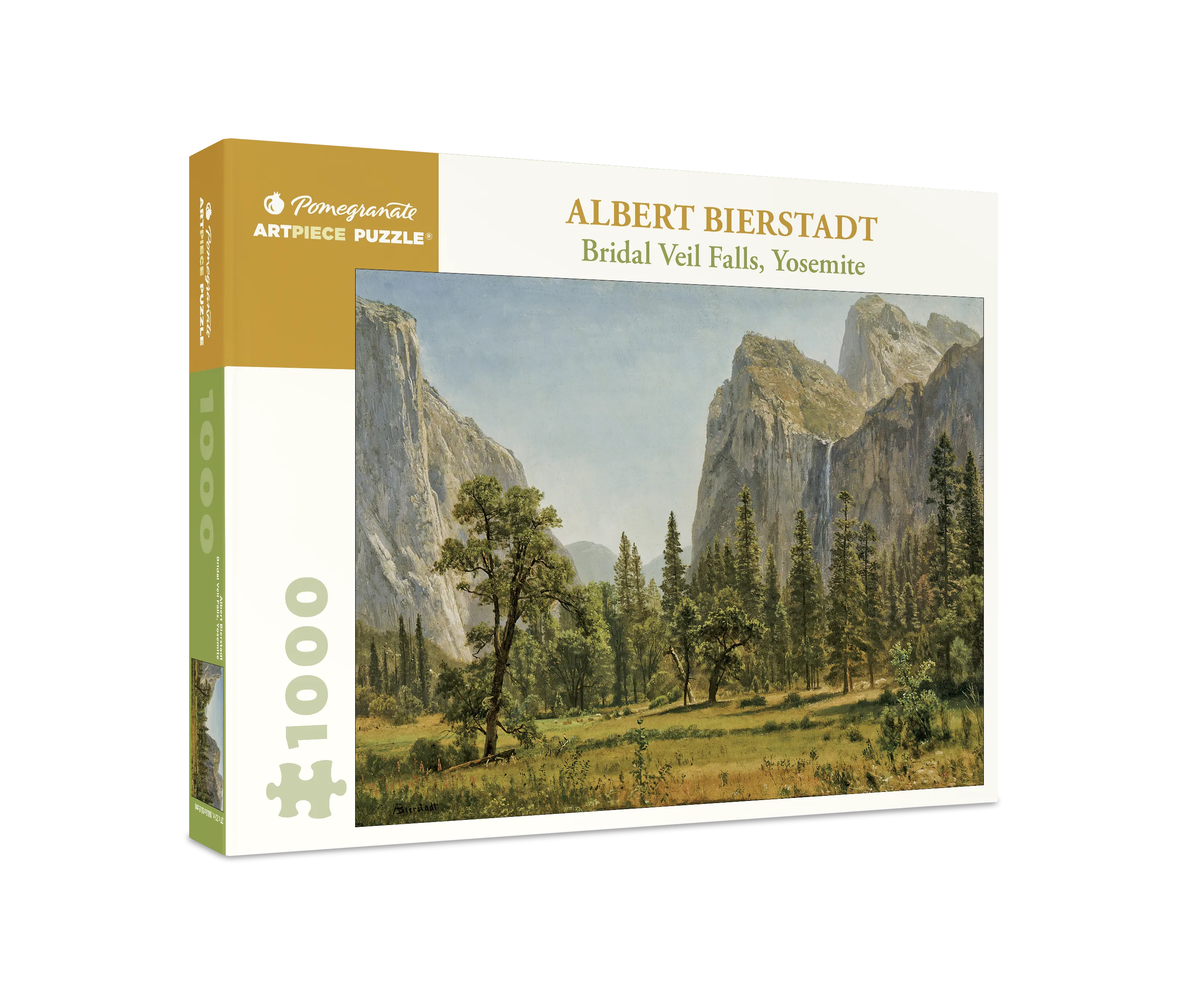 Albert Bierstadt: Bridal Veil Falls, Yosemite 1000-Piece Jigsaw Puzzle