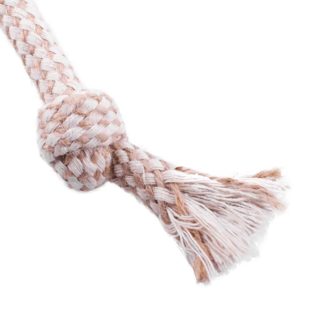 AllPetSolutions Natural Hemp Rope Dog Ball Toy