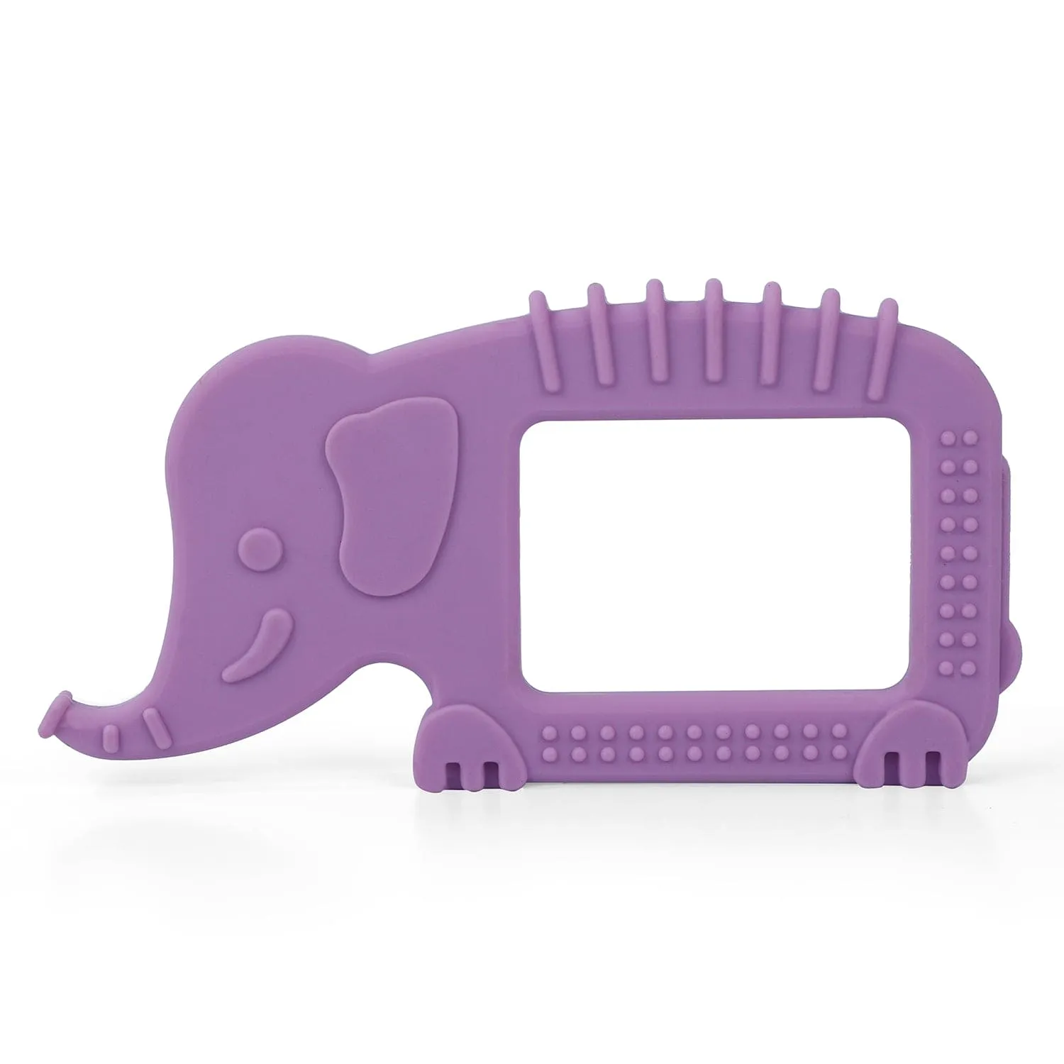 Baby Moo Elephant Soothing Silicon Teether BPA And Toxin Free - Purple