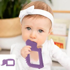 Baby Moo Elephant Soothing Silicon Teether BPA And Toxin Free - Purple