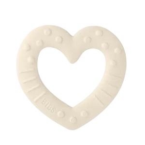 Bibs Baby Bitie Teething Toy - Heart Ivory