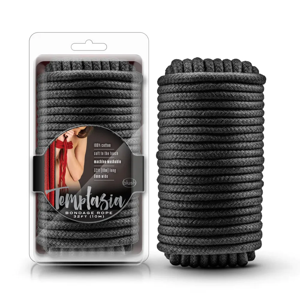 Blush Temptasia Bondage Black Rope 32 Feet