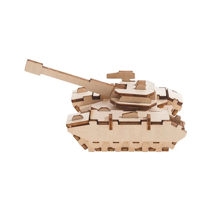 Build and Paint your own Model kit  Army Tank 3D Ply Wood craft kit