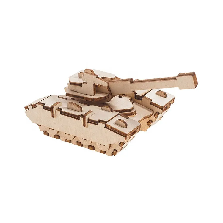 Build and Paint your own Model kit  Army Tank 3D Ply Wood craft kit