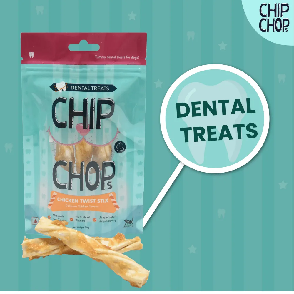 Chip Chops Chicken Twist Stick Delicious Chicken Flavored Dog Treats