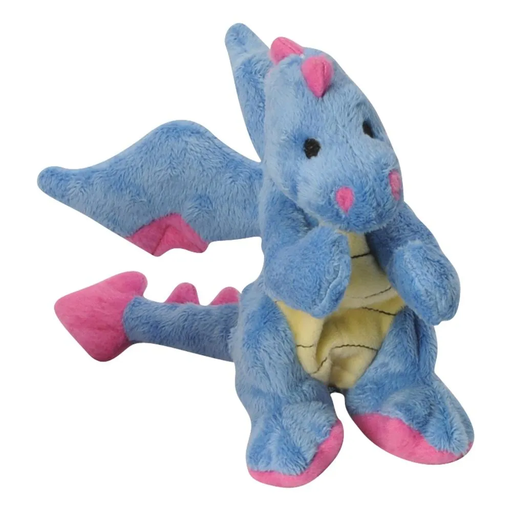 Go Dog Periwinkle Dragon with Chew Guard Technology Dog Chew Toy (Small)