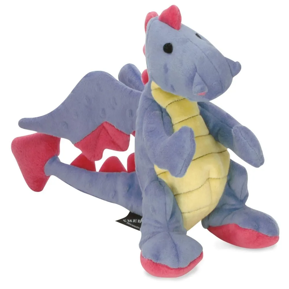 Go Dog Periwinkle Dragon with Chew Guard Technology Dog Chew Toy (Small)