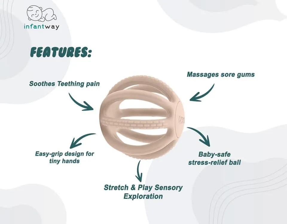 Infantway Chewball Stretch & Play Sensory Teething Toy