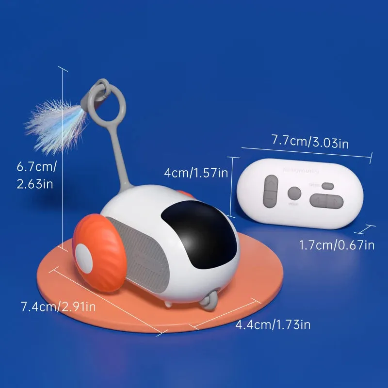 Interactive Remote Control Cat Toy with Sports Car Design