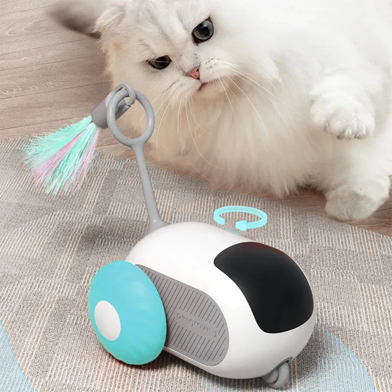 Interactive Remote Control Cat Toy with Sports Car Design