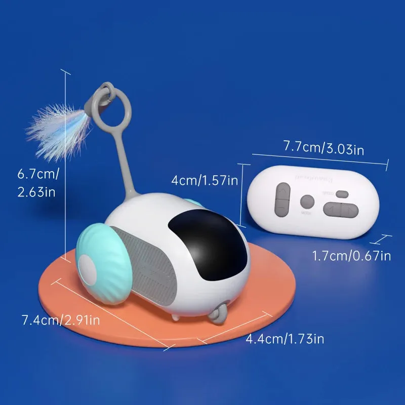 Interactive Remote Control Cat Toy with Sports Car Design