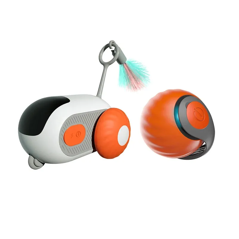 Interactive Remote Control Cat Toy with Sports Car Design