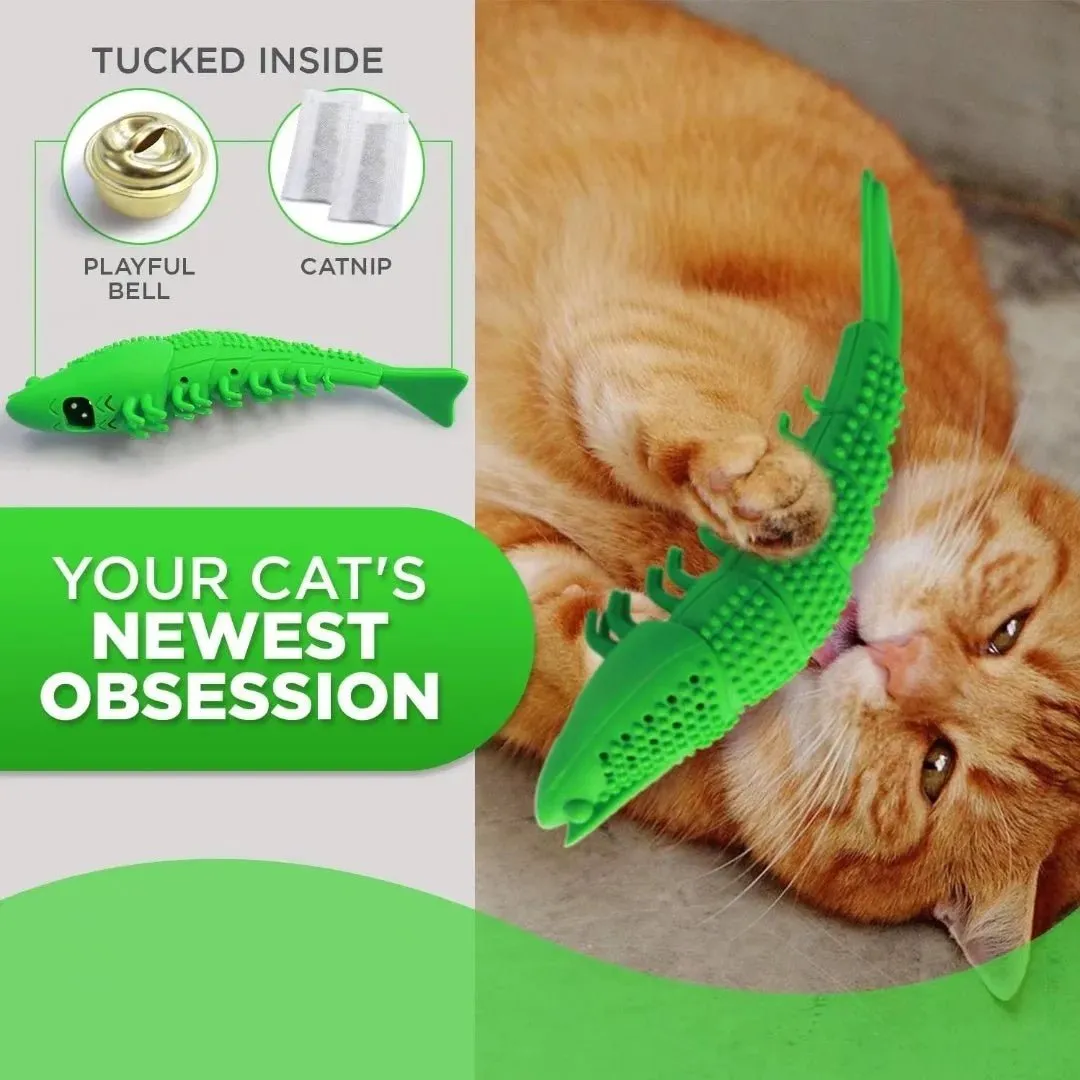 Interactive Teeth Cleaning Rubber Catnip Cat Chew Toys