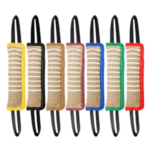 Jaoseko Dog Training Chew Toys - Durable Linen Bite Rods for Teeth Grinding and Interactive Play