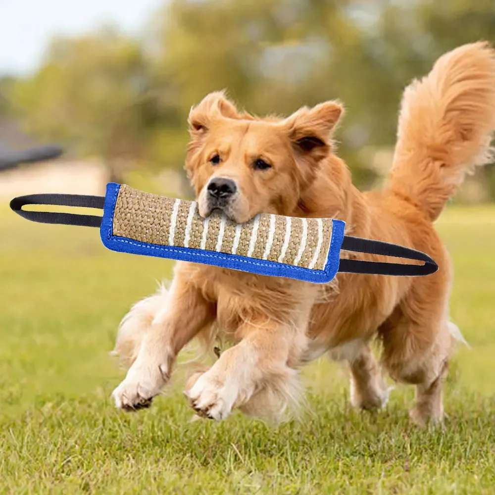 Jaoseko Dog Training Chew Toys - Durable Linen Bite Rods for Teeth Grinding and Interactive Play