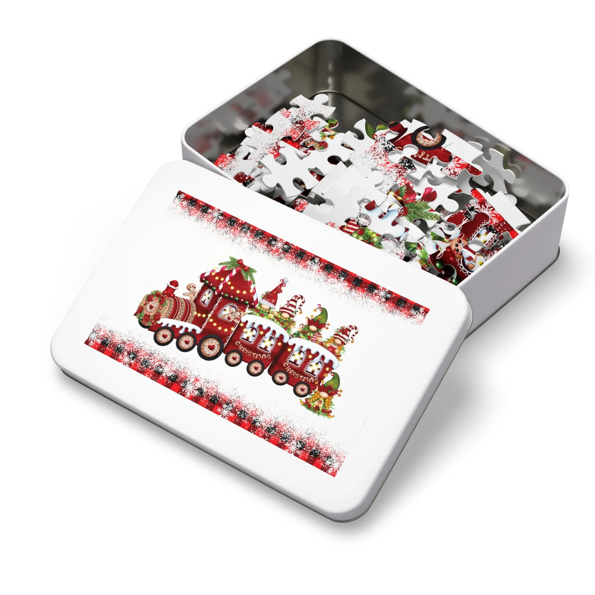 Jigsaw Puzzle, Christmas, Train, Personalised/Non-Personalised (30, 110, 252, 500,1000-Piece)