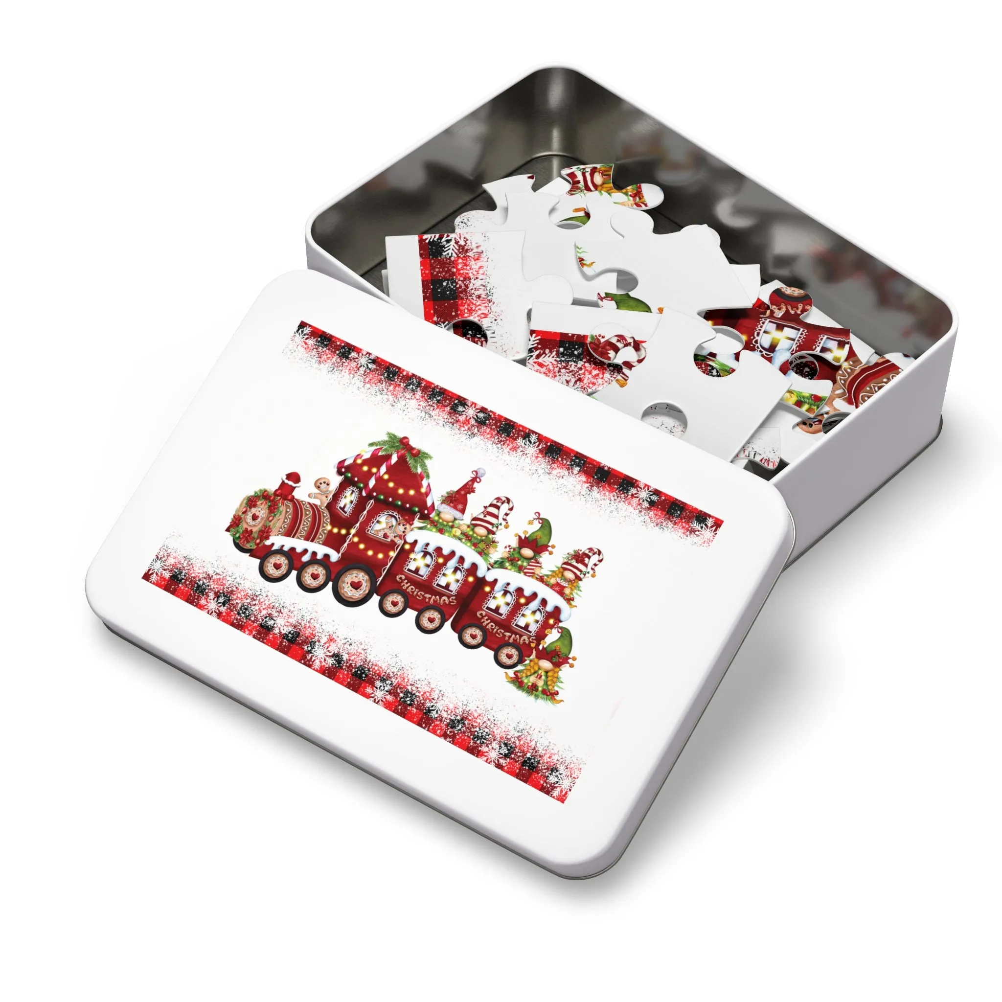 Jigsaw Puzzle, Christmas, Train, Personalised/Non-Personalised (30, 110, 252, 500,1000-Piece)