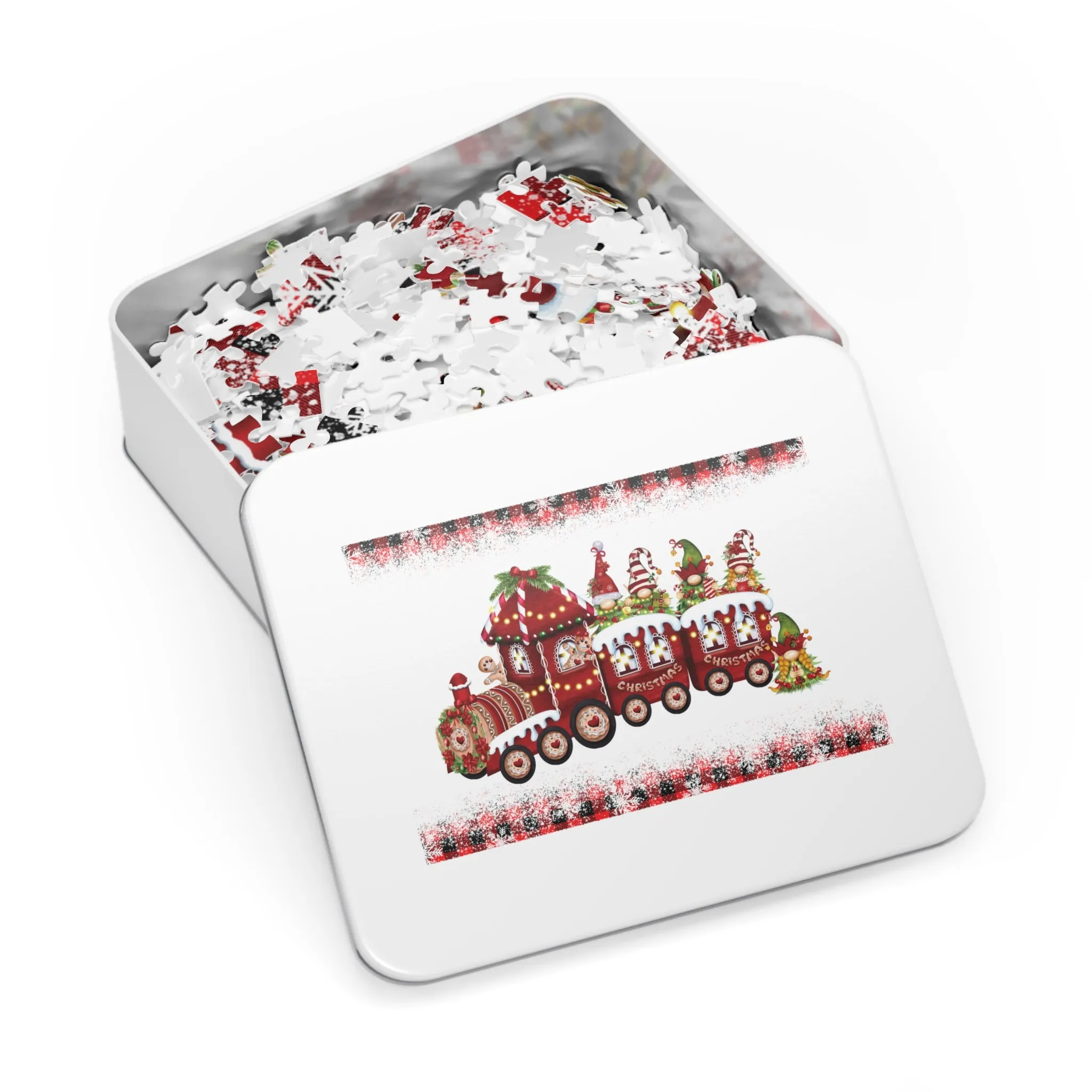 Jigsaw Puzzle, Christmas, Train, Personalised/Non-Personalised (30, 110, 252, 500,1000-Piece)