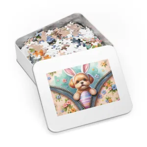 Jigsaw Puzzle, Easter, Dog with Bunny Ears, Personalised/Non-Personalised (30, 110, 252, 500,1000-Piece)