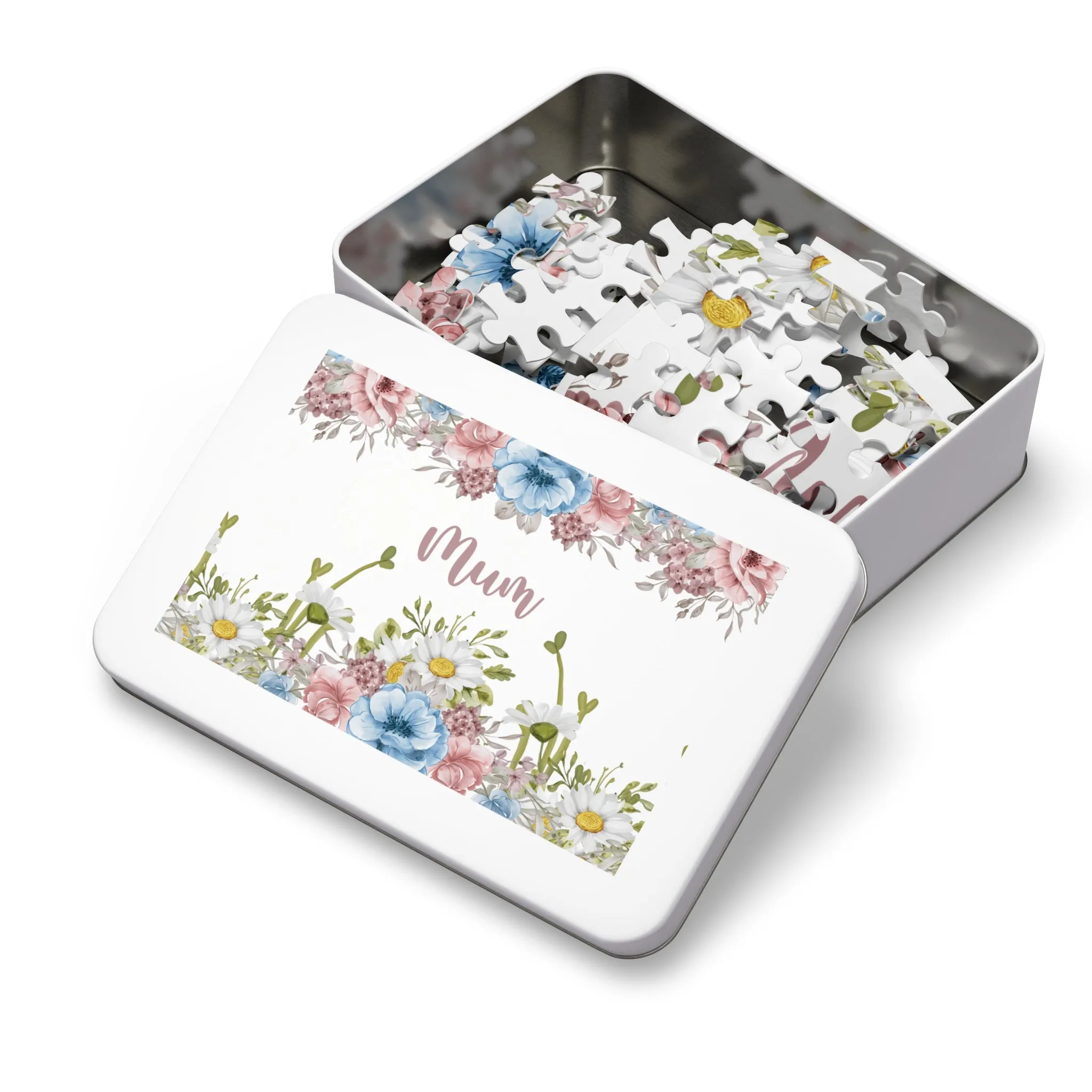 Jigsaw Puzzle, Floral, Mum, Personalised/Non-Personalised (30, 110, 252, 500,1000-Piece)