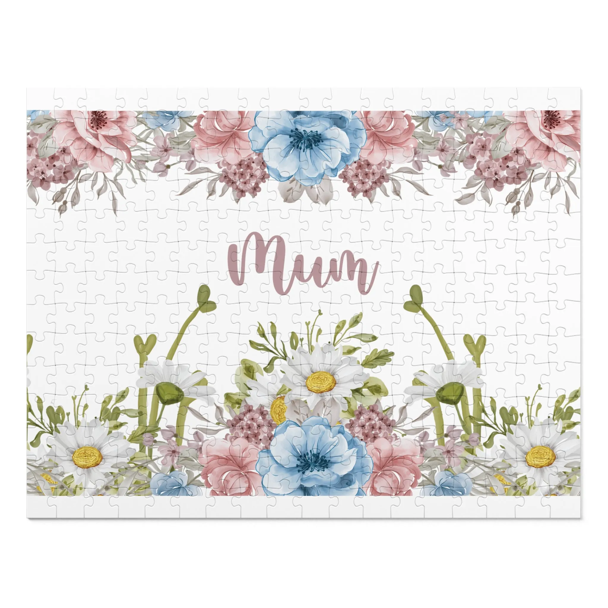 Jigsaw Puzzle, Floral, Mum, Personalised/Non-Personalised (30, 110, 252, 500,1000-Piece)