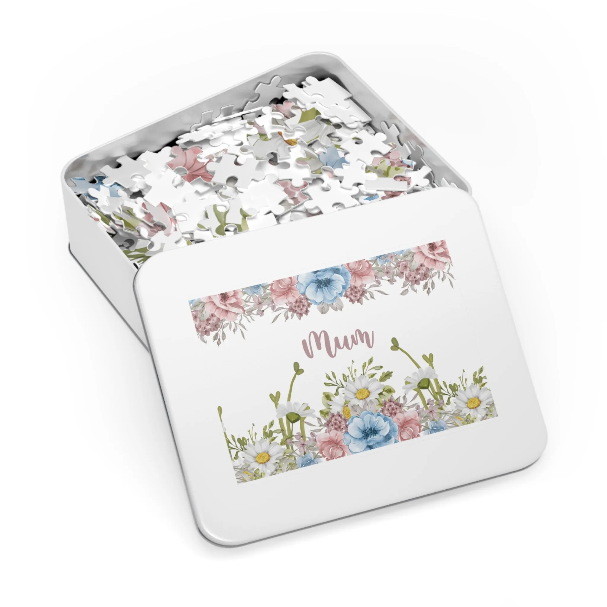 Jigsaw Puzzle, Floral, Mum, Personalised/Non-Personalised (30, 110, 252, 500,1000-Piece)