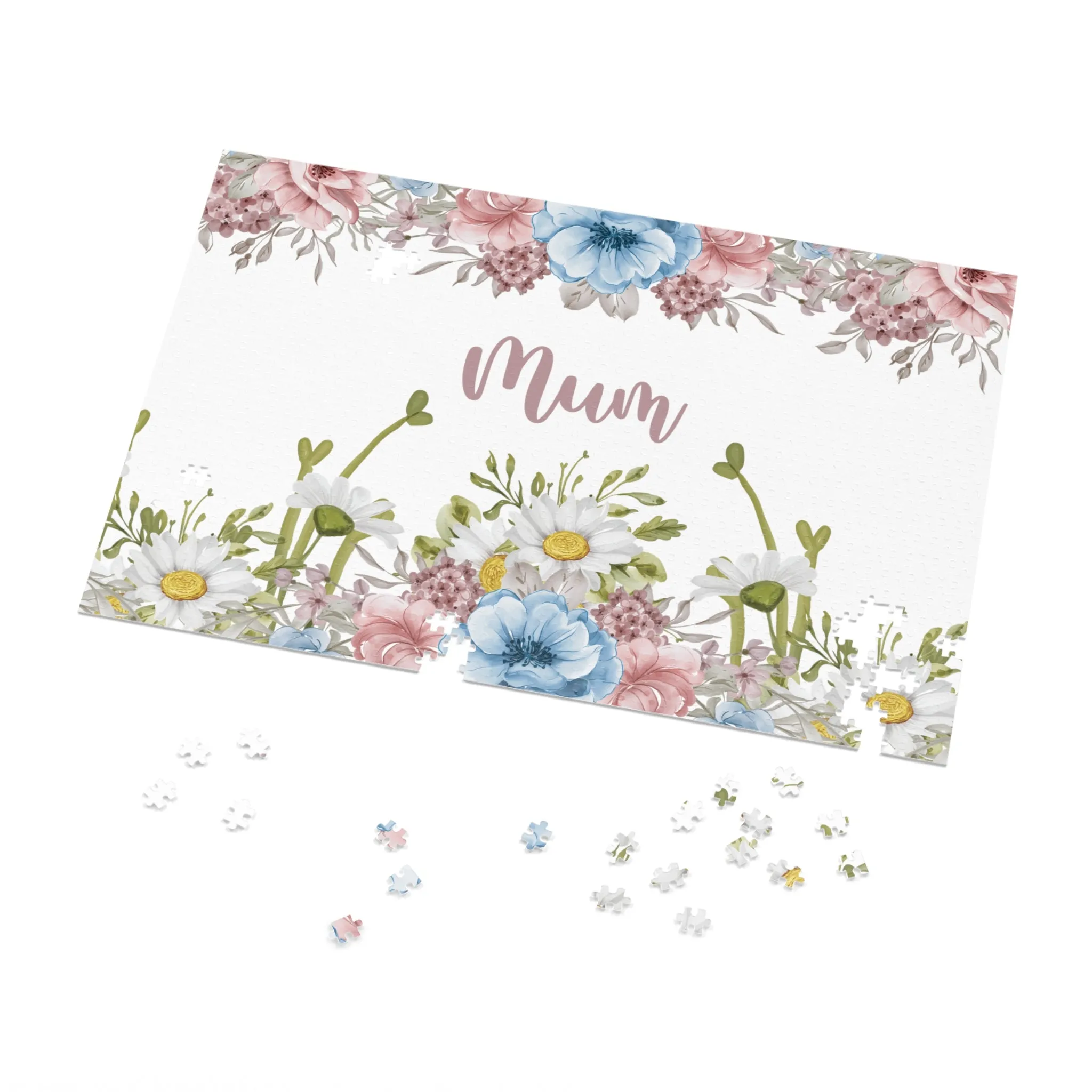 Jigsaw Puzzle, Floral, Mum, Personalised/Non-Personalised (30, 110, 252, 500,1000-Piece)