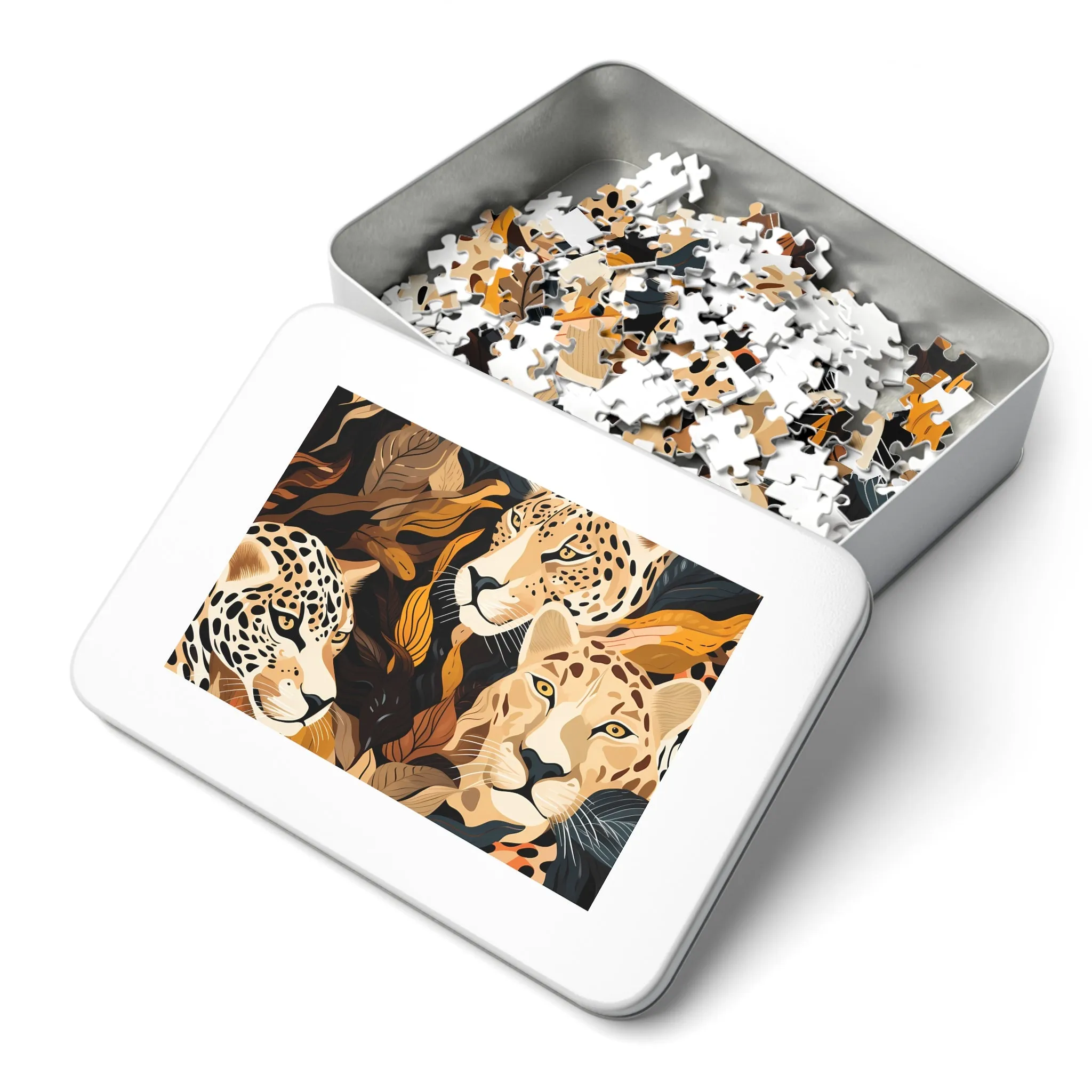 Jigsaw Puzzle, Leopard, Personalised/Non-Personalised (30, 110, 252, 500,1000-Piece)