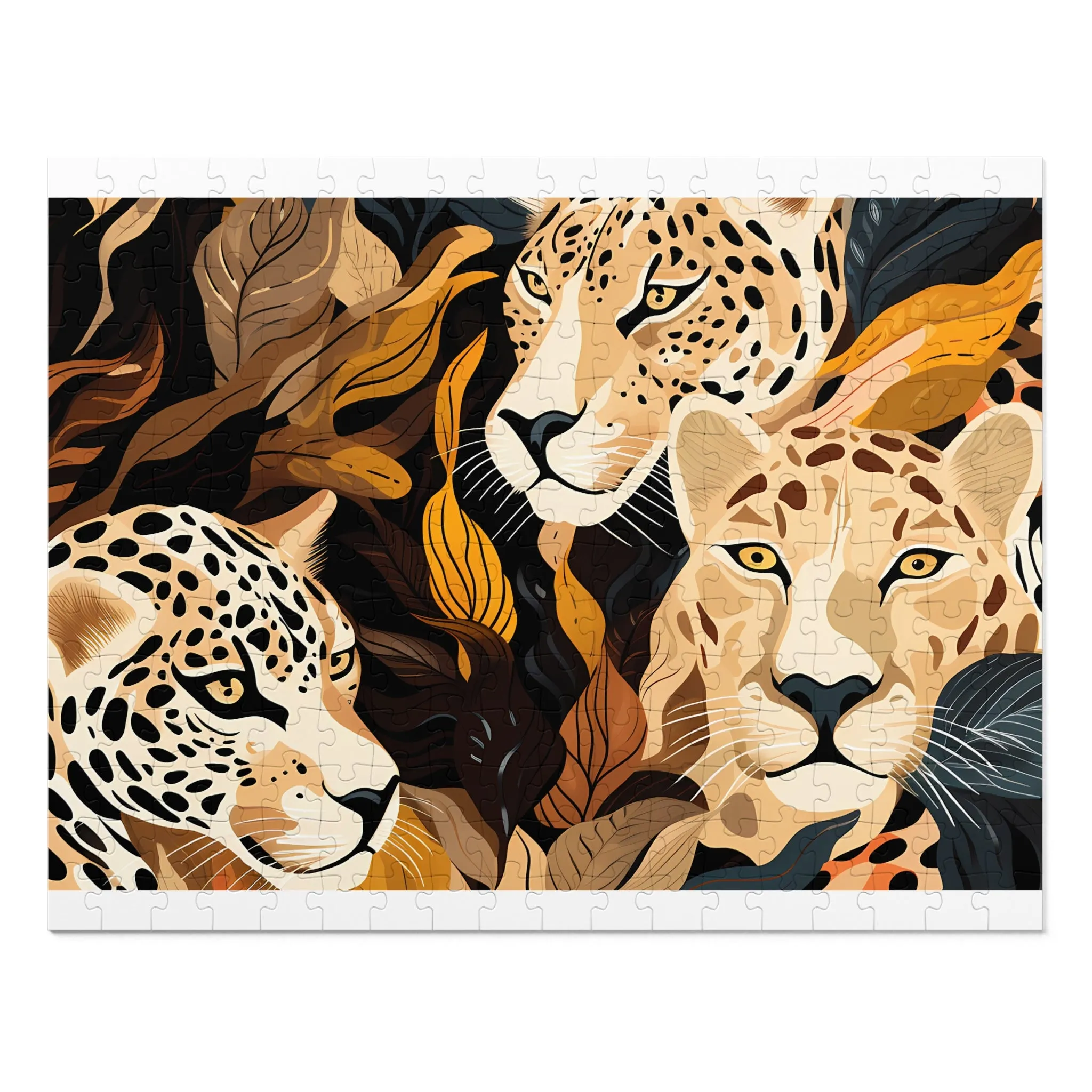 Jigsaw Puzzle, Leopard, Personalised/Non-Personalised (30, 110, 252, 500,1000-Piece)