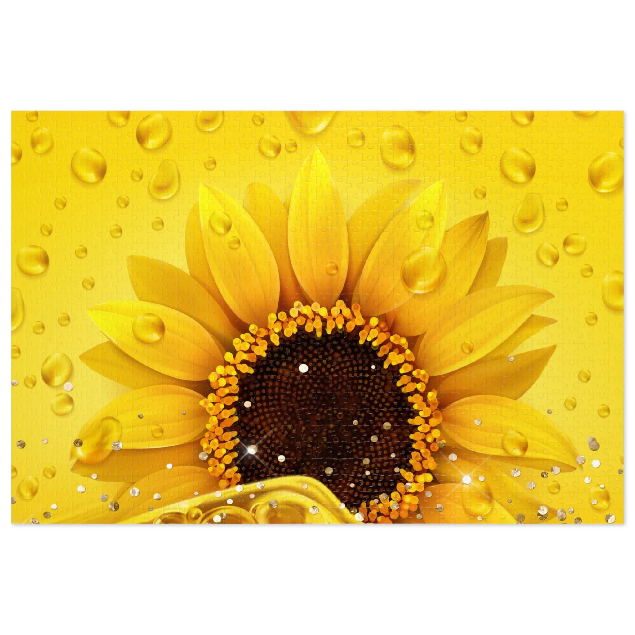 Jigsaw Puzzle, Sunflower, Personalised/Non-Personalised (30, 110, 252, 500,1000-Piece)