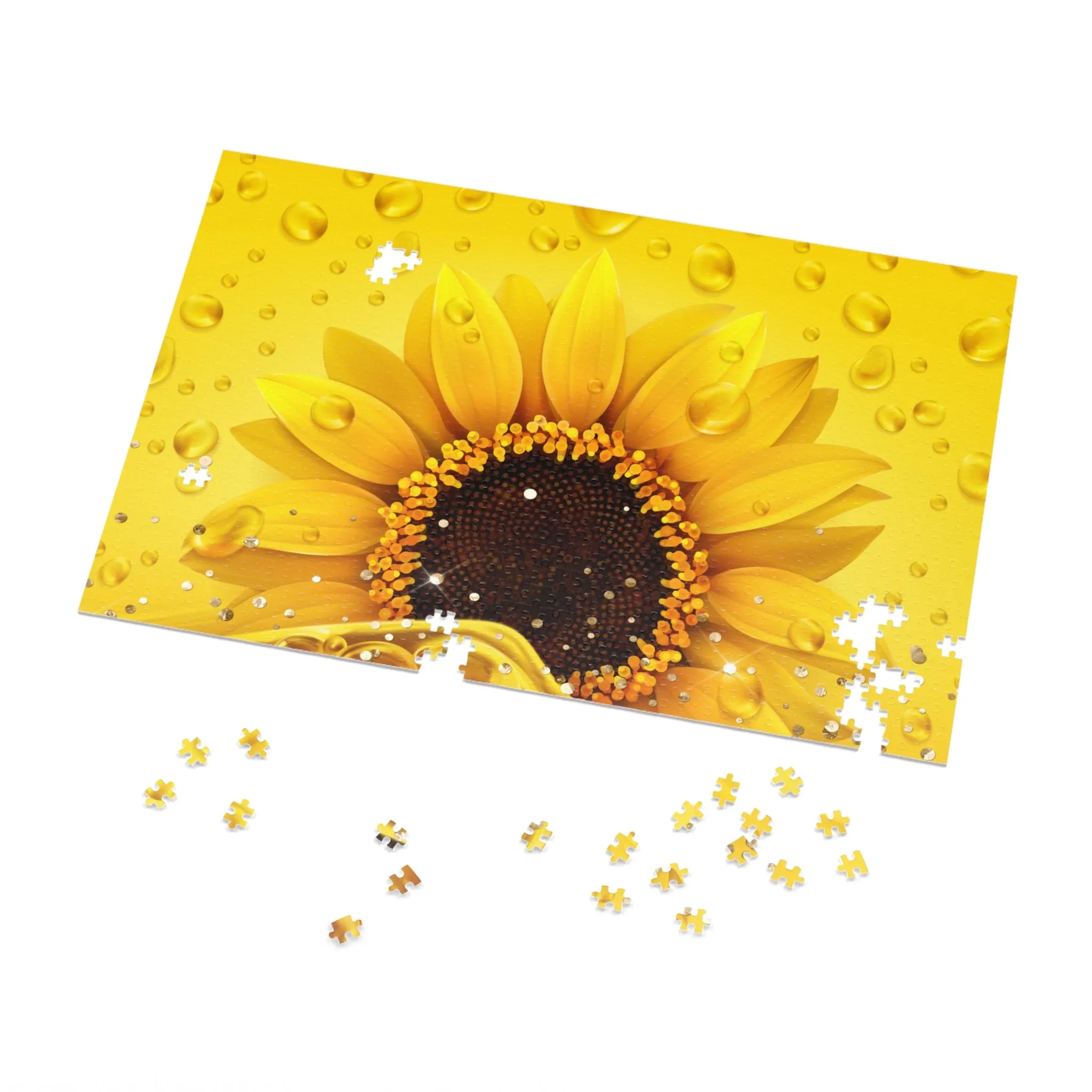 Jigsaw Puzzle, Sunflower, Personalised/Non-Personalised (30, 110, 252, 500,1000-Piece)