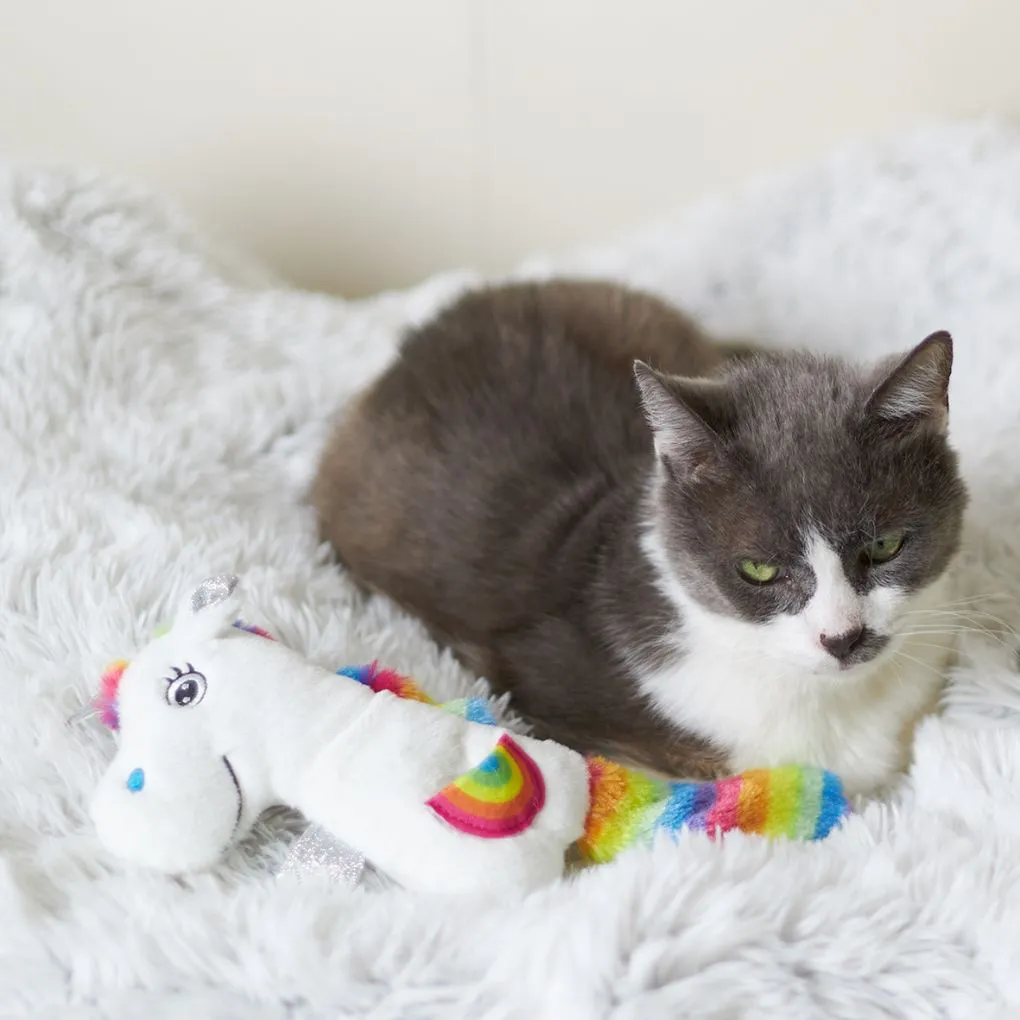 Kazoo Crinkle Unicorn Cat Toy