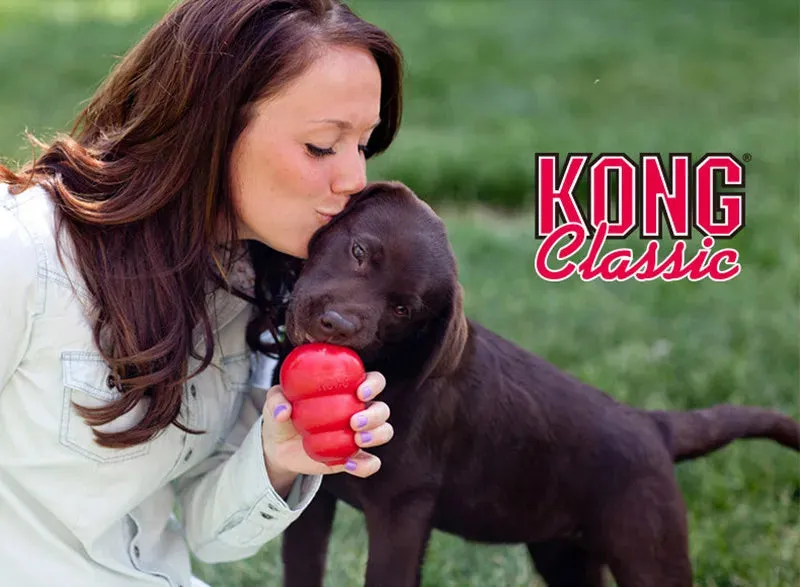 KONG Classic Dog Toy – The Ultimate Chew Toy for All Dogs | Teething, Treat-Dispensing & Durable Fun (XS-XXL)