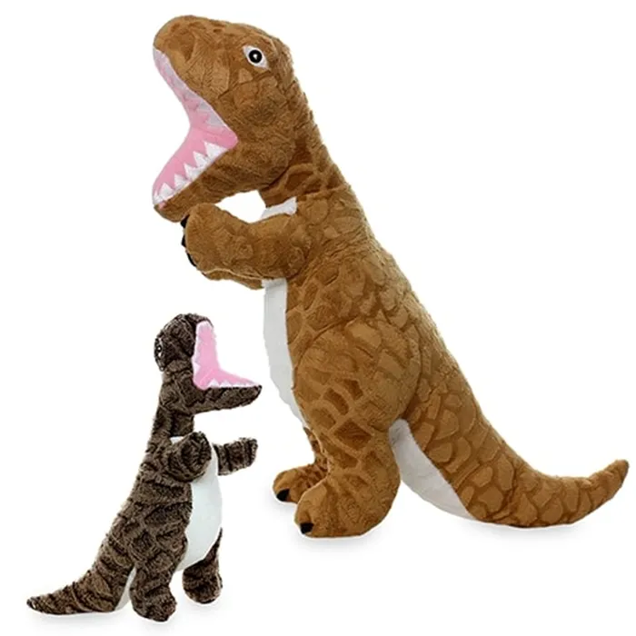 Mighty Dinosaur Dog Tug and Fetch Toys, T-Rex (mini and regular size)