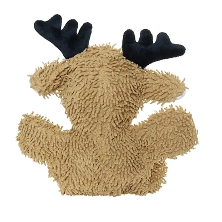 Mighty Microfibre Dog Squeaky Toy, Ball Reindeer