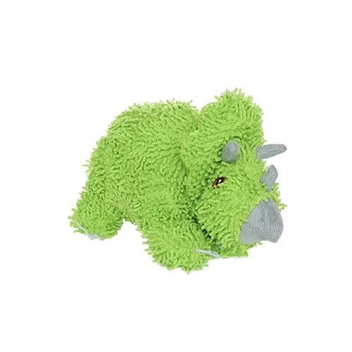 Mighty Microfibre Dog Squeaky Toy, Ball Triceratops