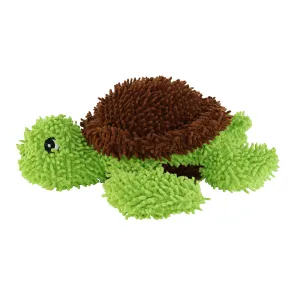 Mighty Microfibre Dog Squeaky Toy, Ball Turtle in Green