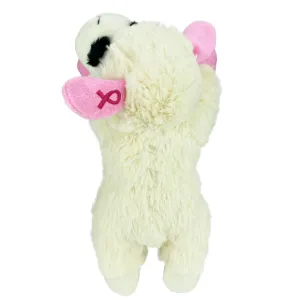 Multipet Lamb Chop Dog Toy w/ Pink Ribbon