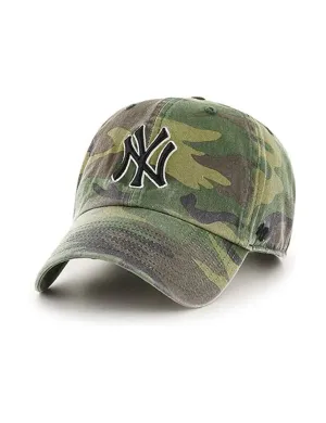 NY Yankees Basic Ball Cap, Camo/Black