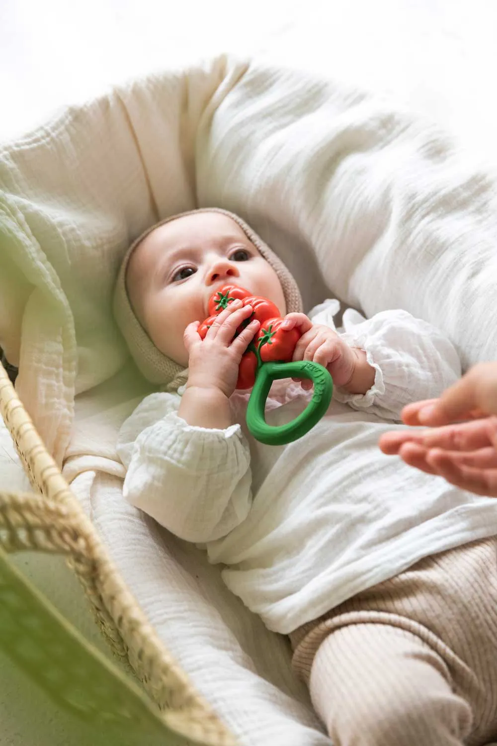 Oli & Carol Tomato Rattle Teether