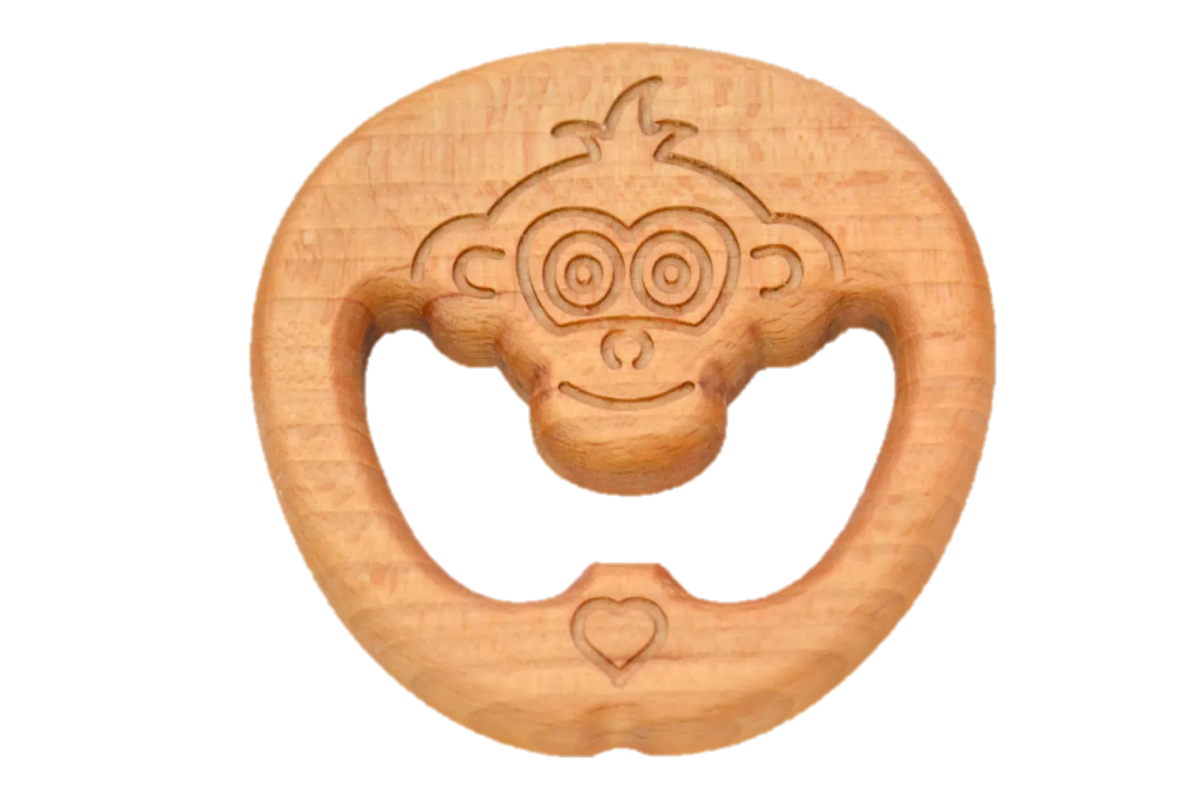 Organic Wooden Teether toy Monkey