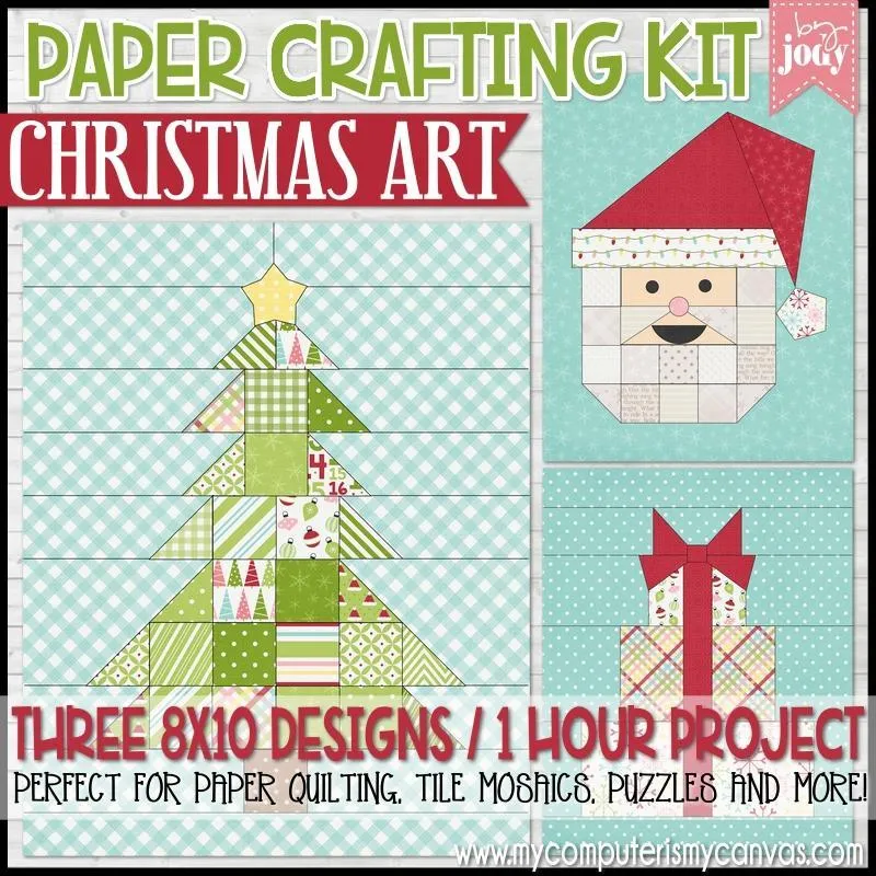 Paper Crafting Kit {CHRISTMAS TRIO} PRINTABLE