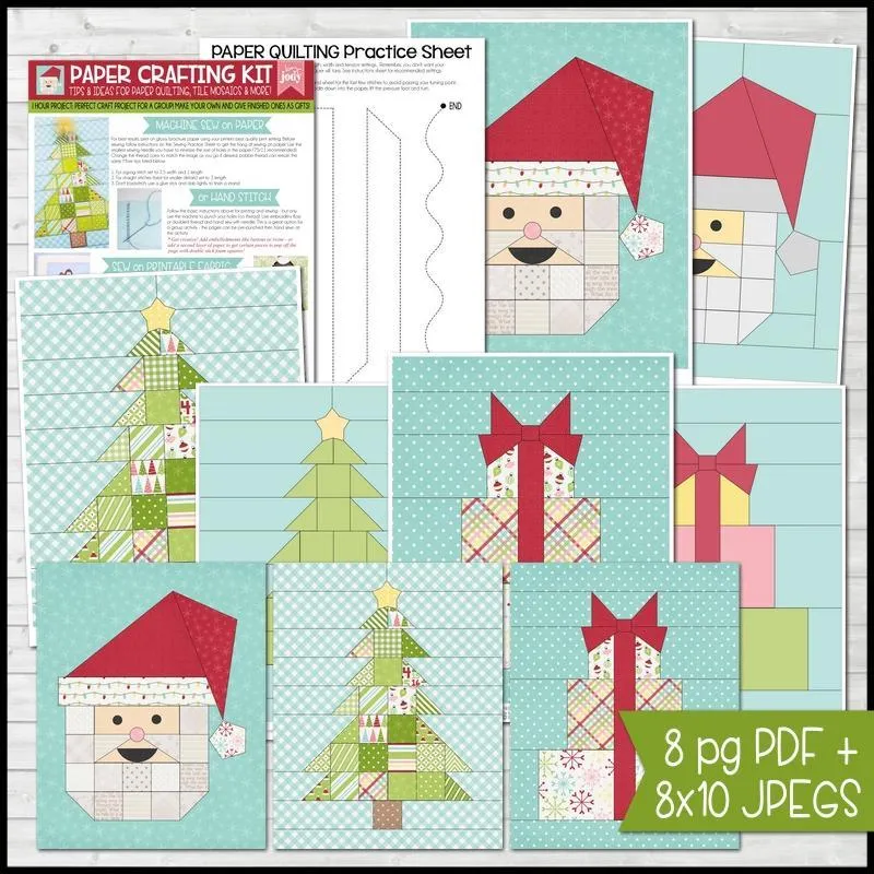 Paper Crafting Kit {CHRISTMAS TRIO} PRINTABLE